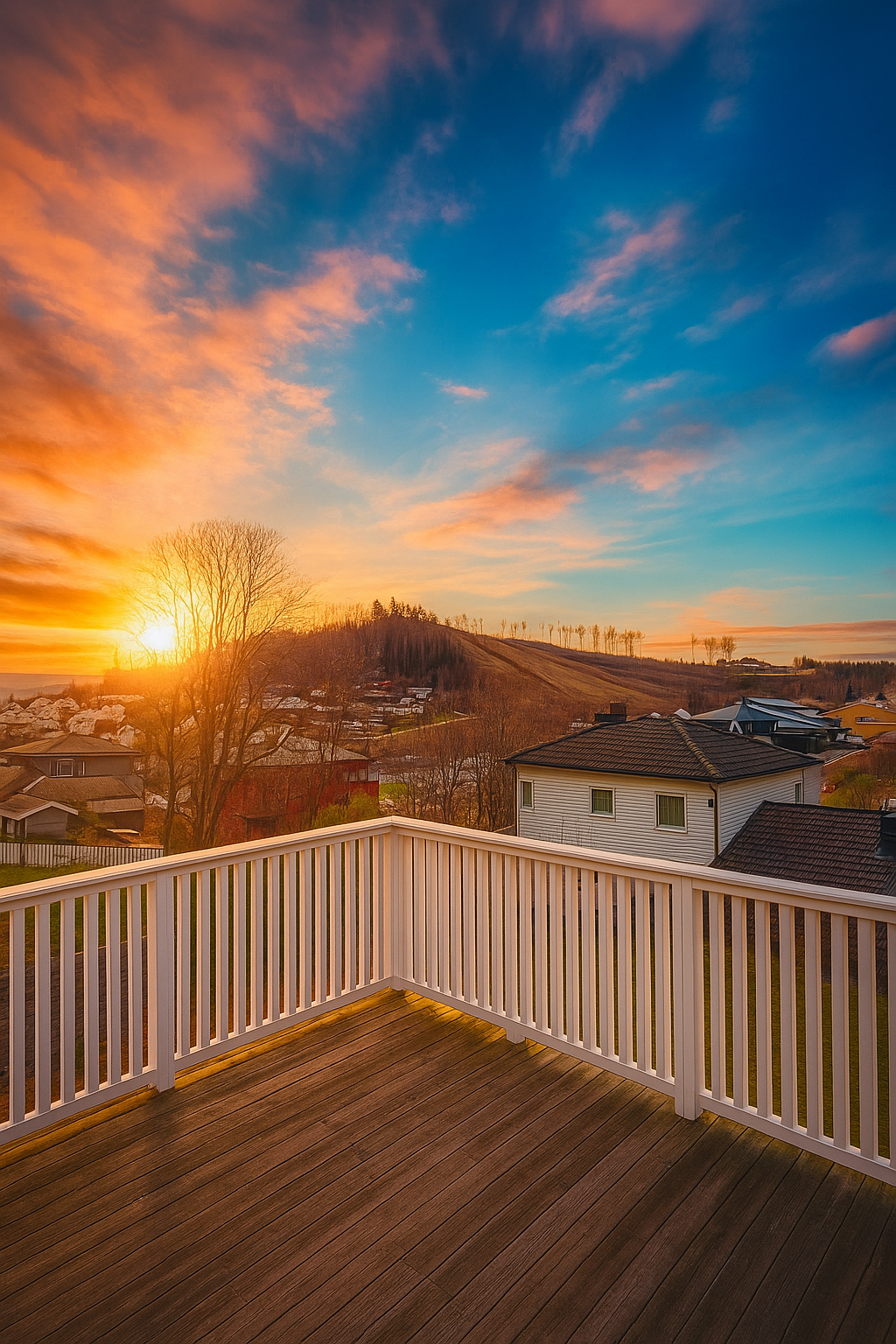 Vakker soloppgang. Galleribilde