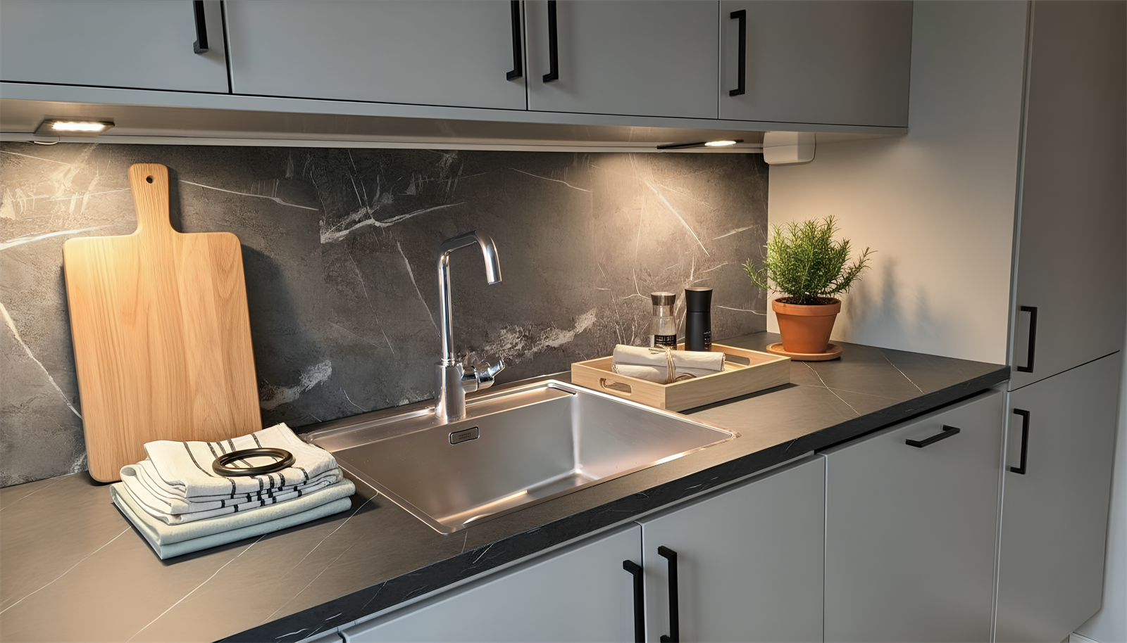 Kjøkken på hovedplan. Galleribilde