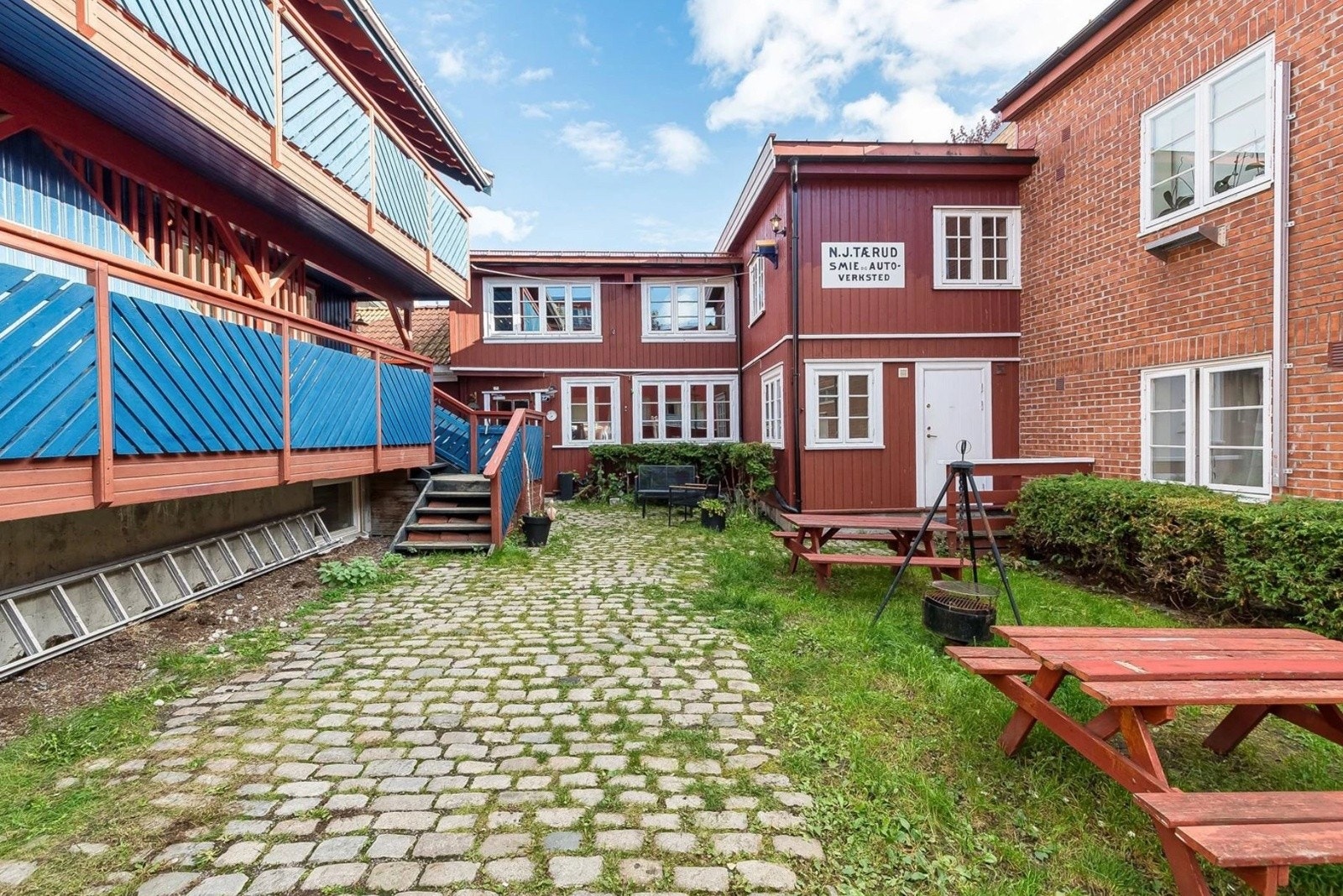 Hyggelig bakgård for beboerne. Galleribilde