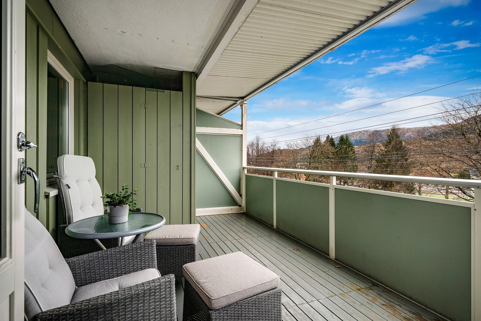 Her kan du nyte gode sol- og utsiktsforhold Galleribilde