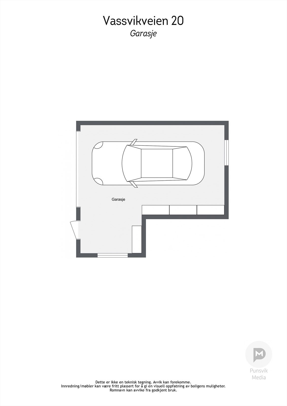 Plantegning garasje Galleribilde