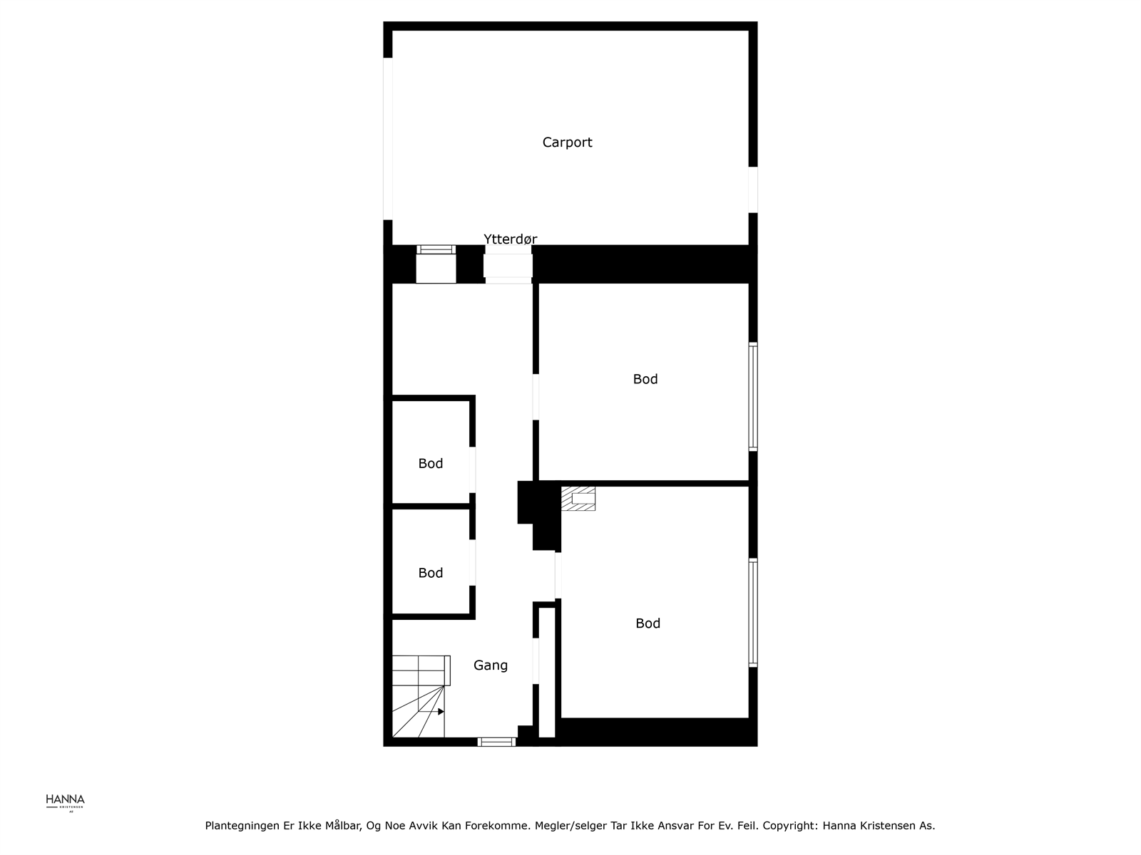 Plantegning kjelleretasje Galleribilde