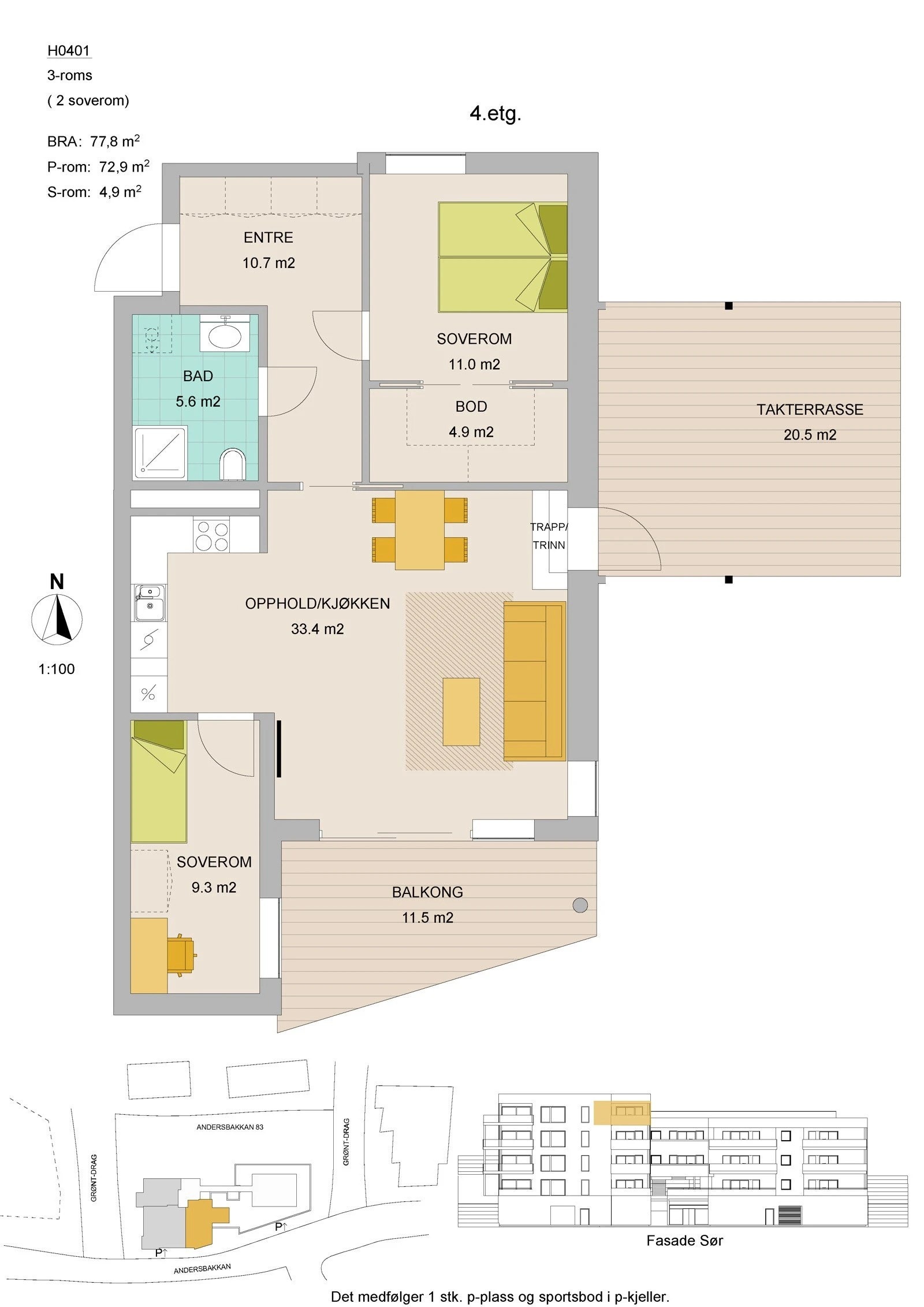 Planskisse. Galleribilde