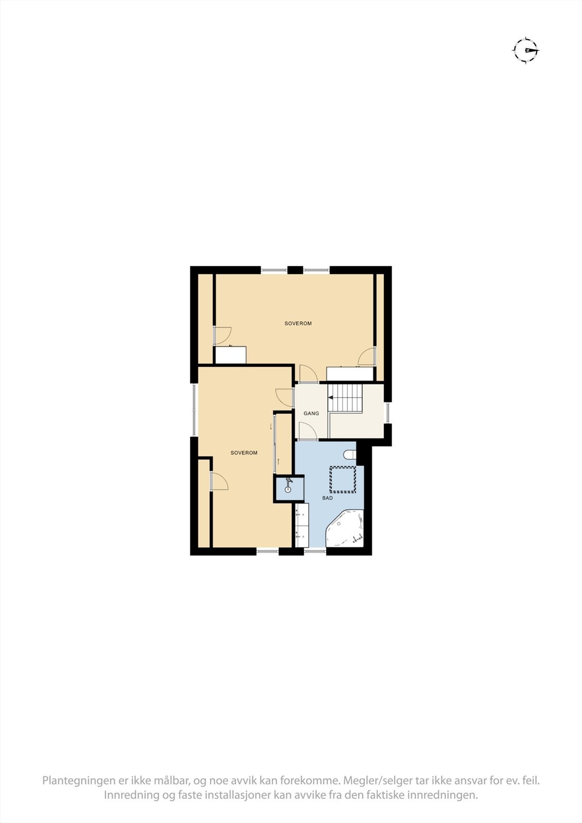 Plantegning 2. etg Galleribilde