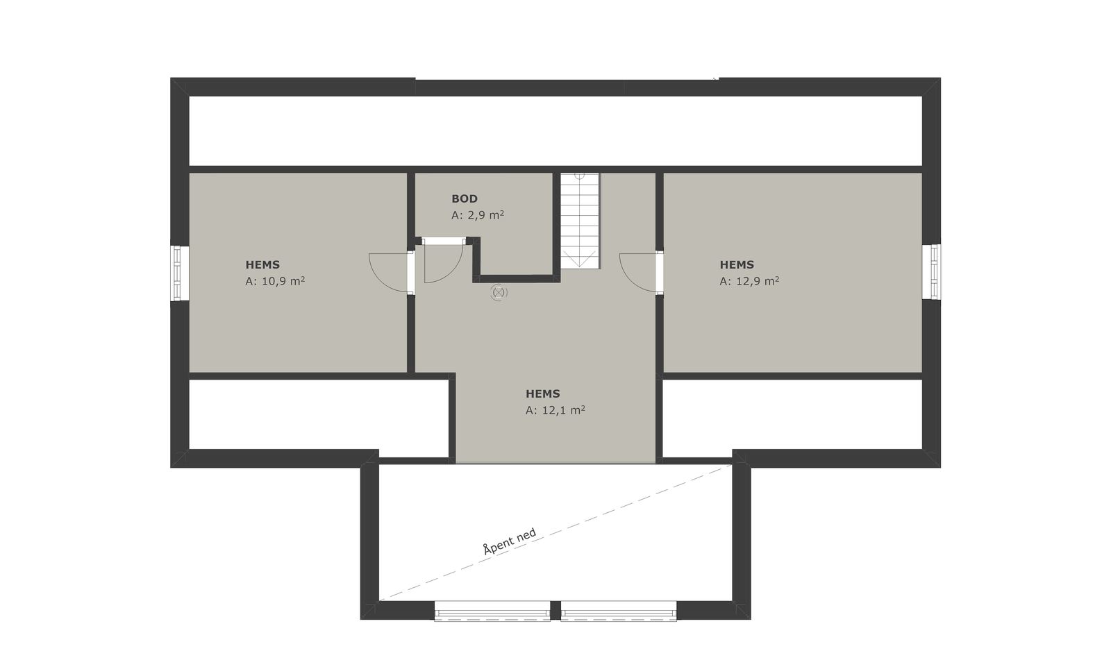 Plantegning - hems Galleribilde