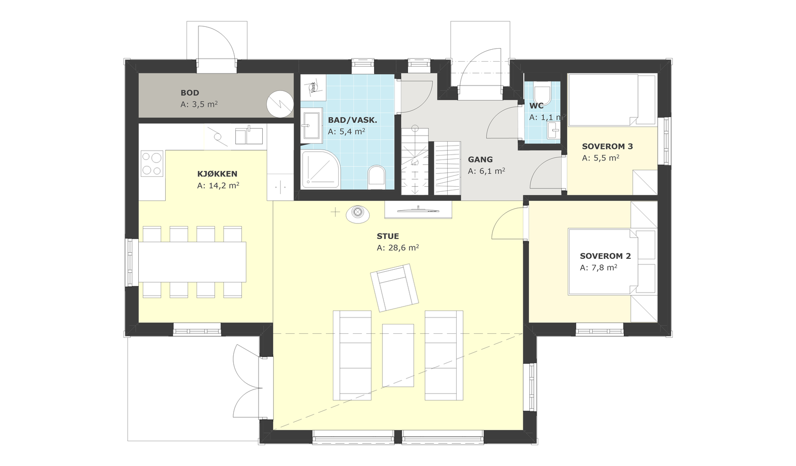 Plantegning Galleribilde