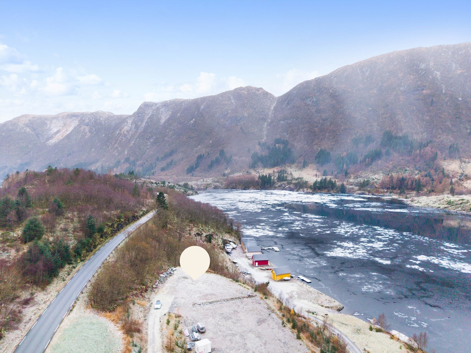 Boligtomt på Haveland med egen medfølgende naustetomt. Galleribilde