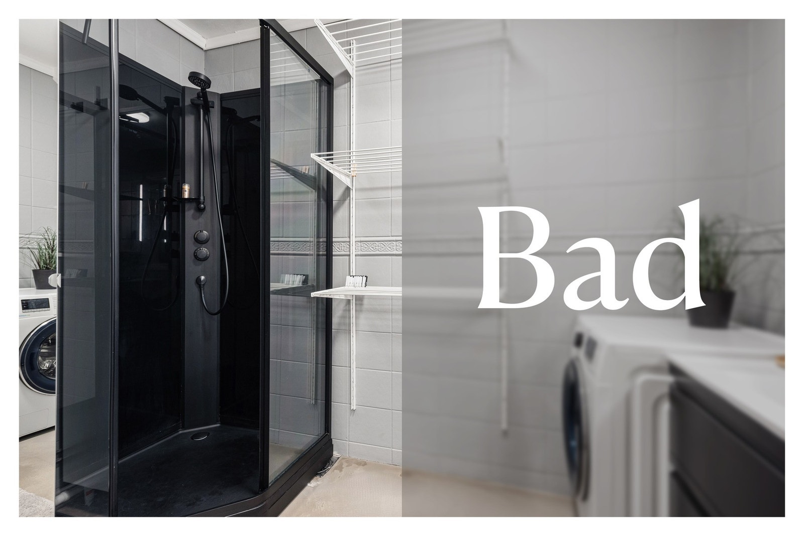 Separat bad og WC Galleribilde