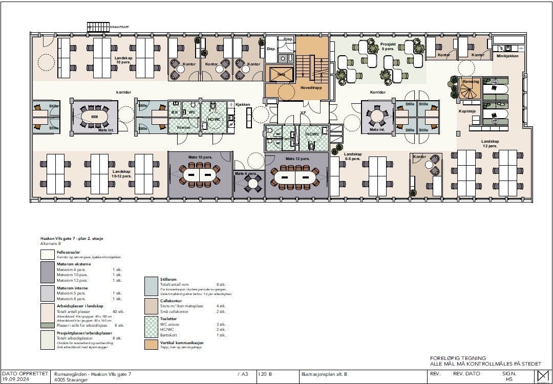 Forslag på plantegning Galleribilde