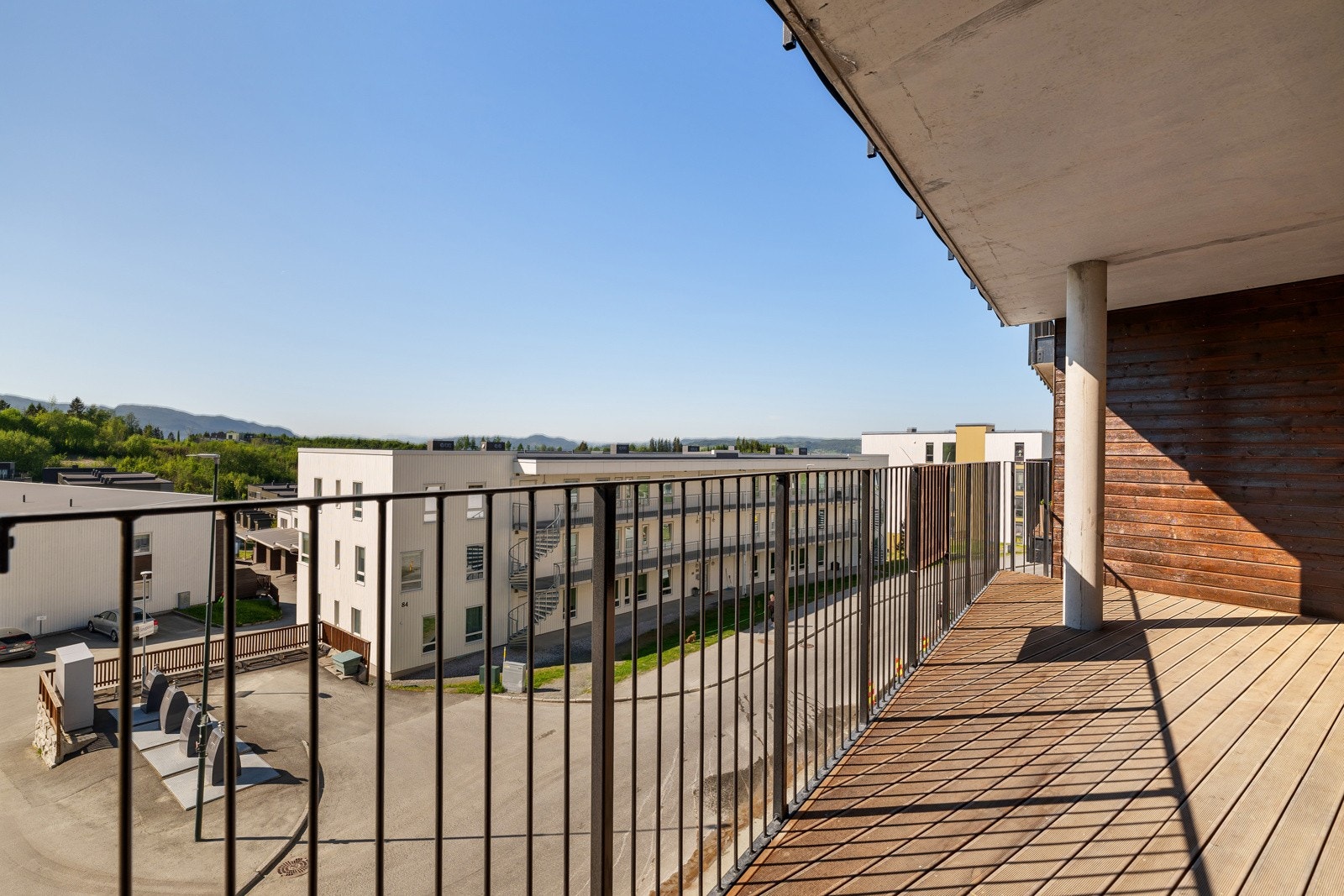 Flott utsikt fra leiligheten. Galleribilde