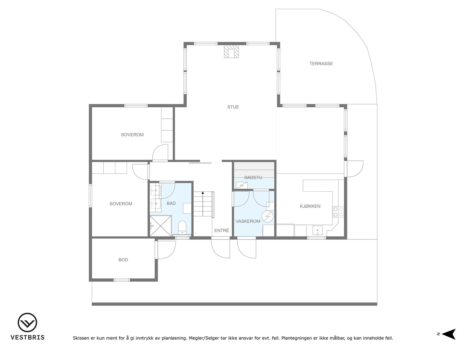 Plantegning 1.etasje. Galleribilde