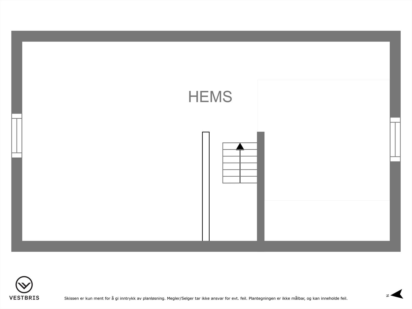 Plantegning hems anneks. Galleribilde