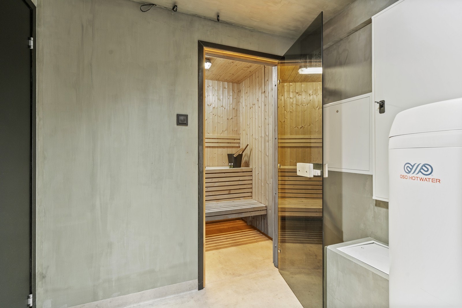 Hytta byr på en innbydende badstue som gir ekte spa-følelse etter en aktiv dag ute. Galleribilde