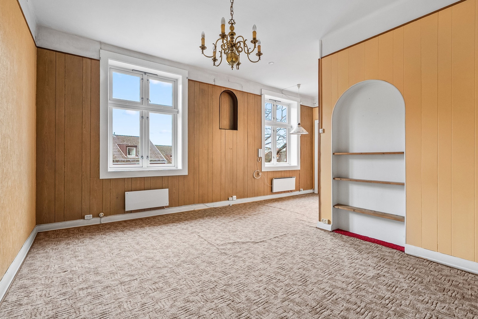 Leiligheten har en åpen løsning som gir en god romfølelse og fleksible møbleringsmuligheter. Galleribilde