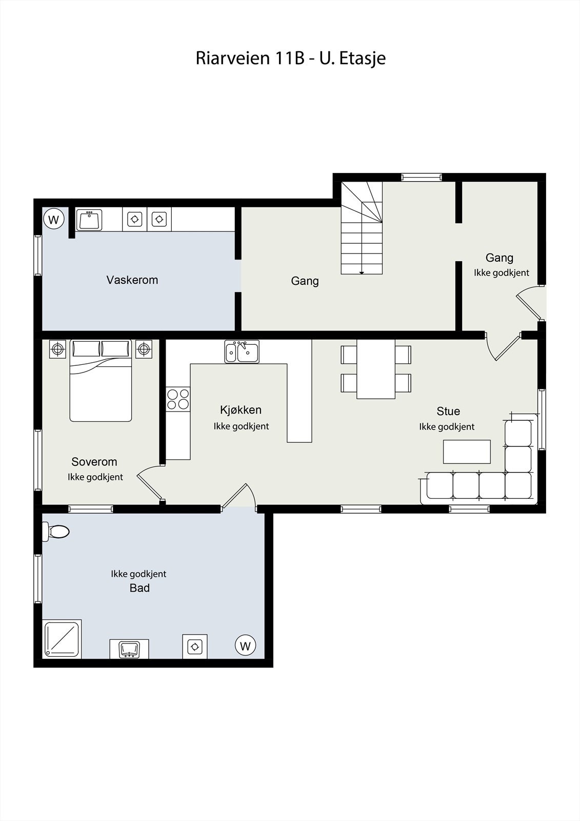 Plantegning kjeller. Galleribilde