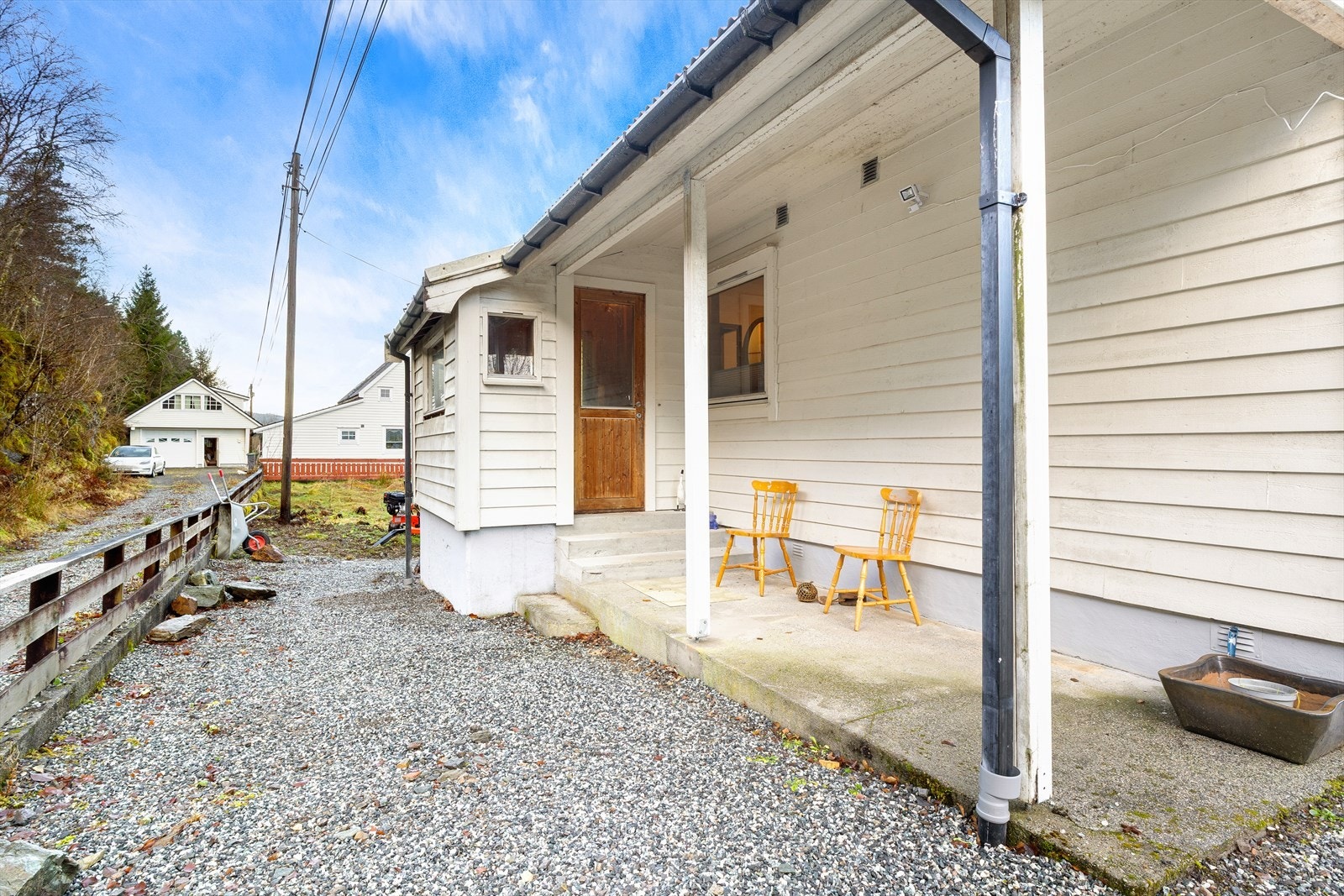 Overbygget inngangsparti. Galleribilde