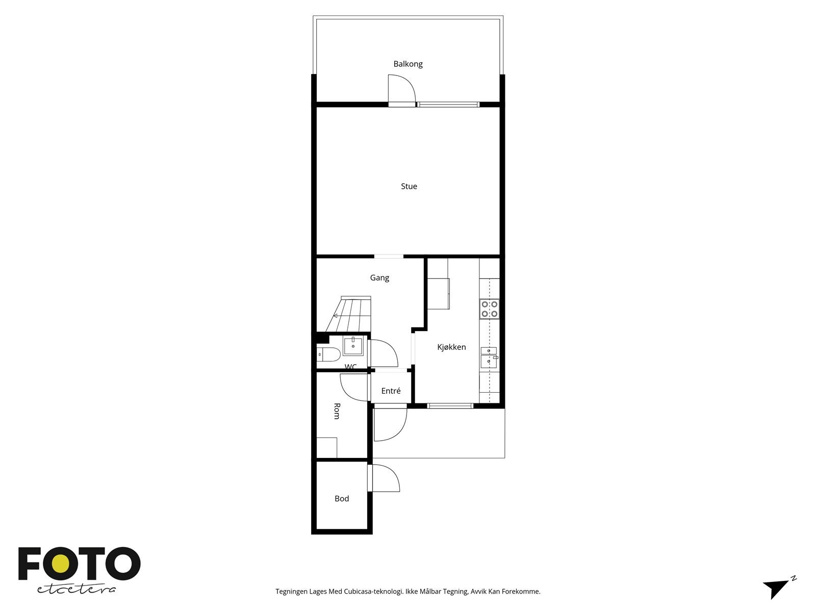 Første etasje. Veiledende planskisse - ikke målbar. Galleribilde