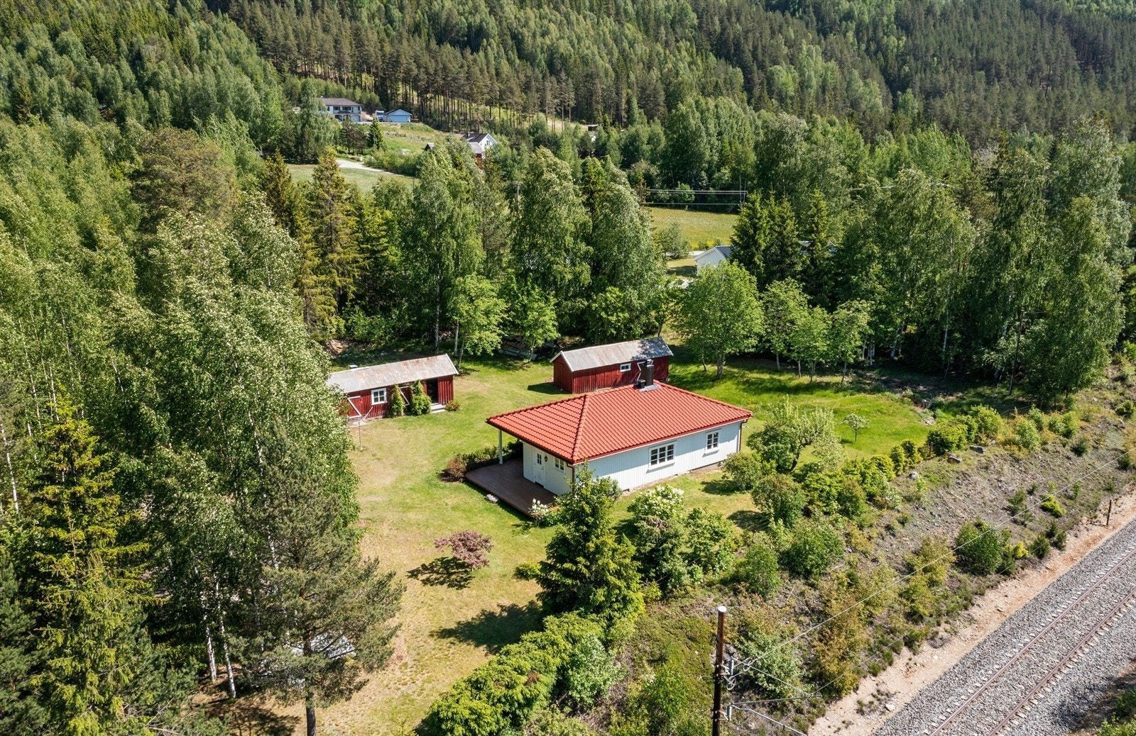 Eiendommen ligger solrikt plassert på Flå østside Galleribilde