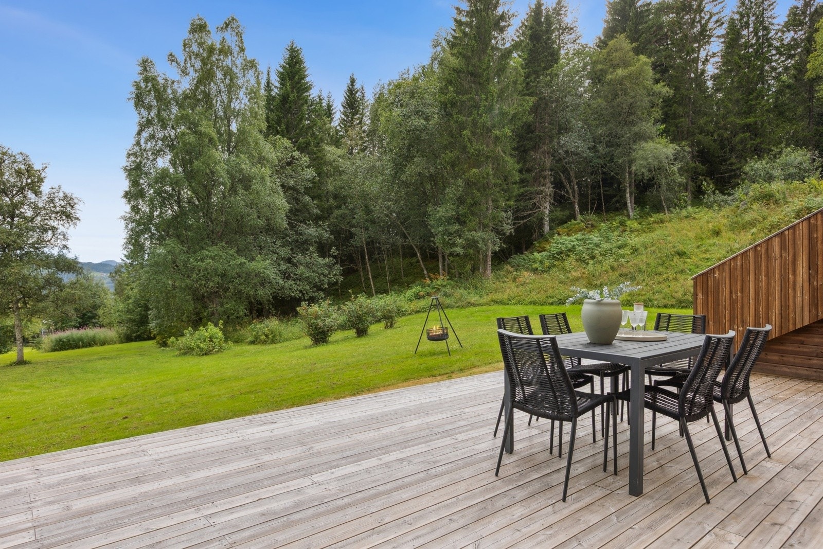 Rips- og bærbusker ligger like nedenfor. Galleribilde