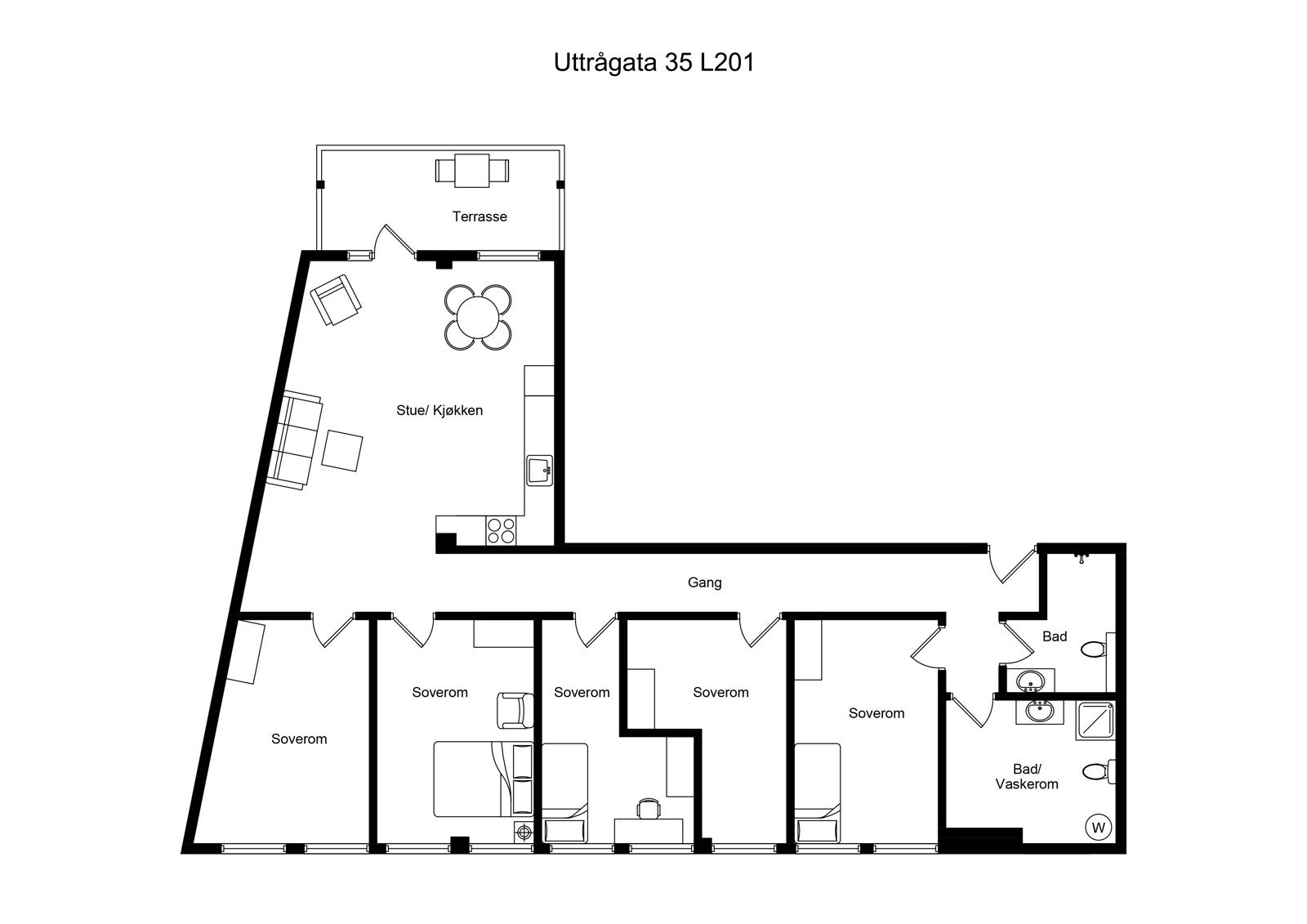 Planskisse Galleribilde