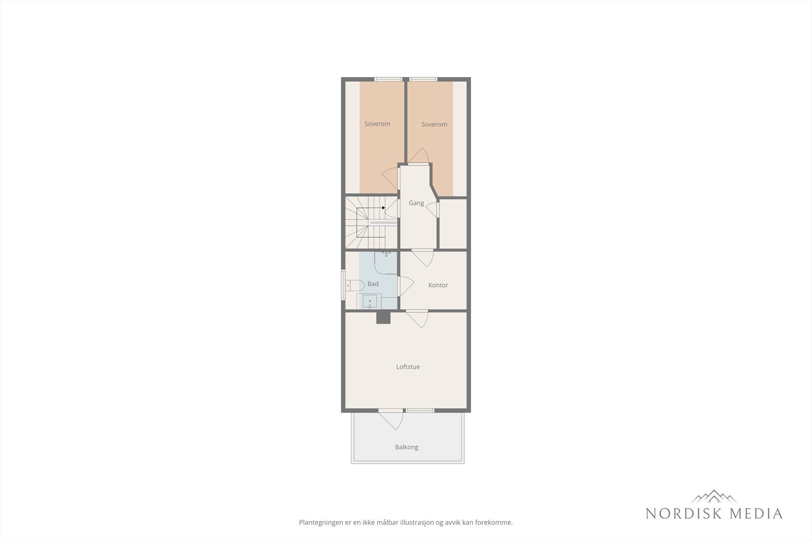 Plantegning loftetasje. Galleribilde