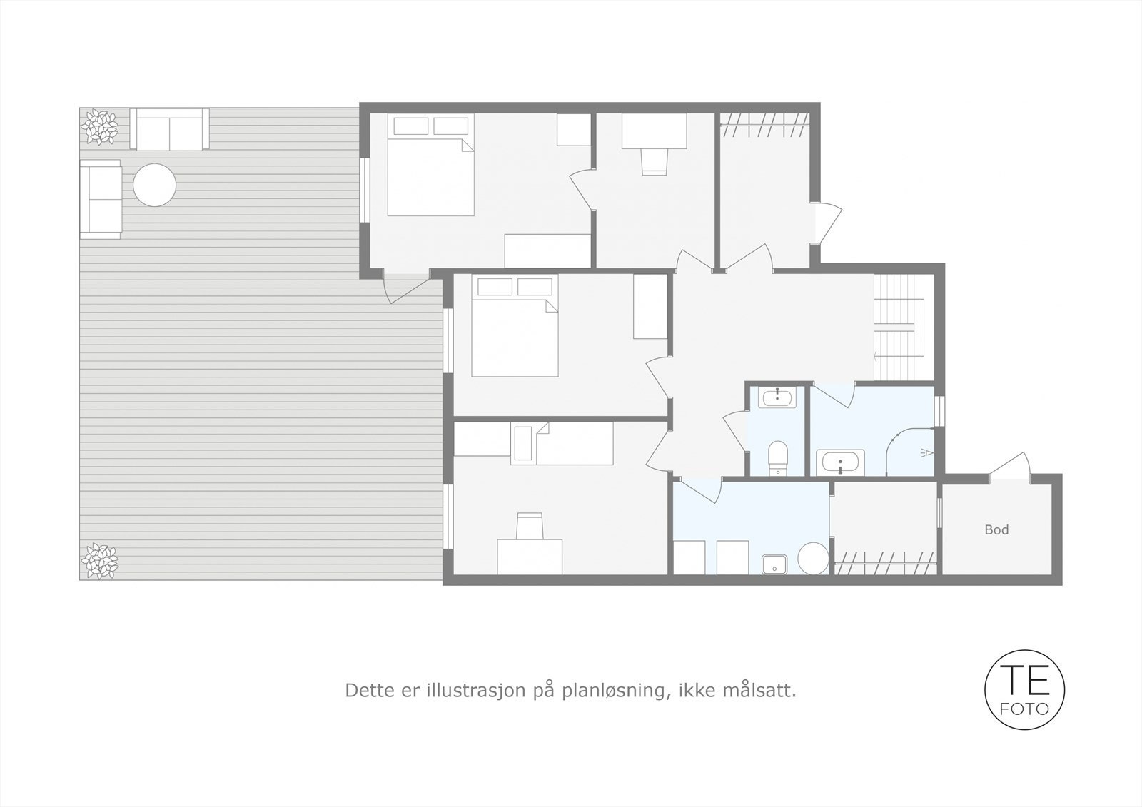 Plantegning første etasje. Galleribilde