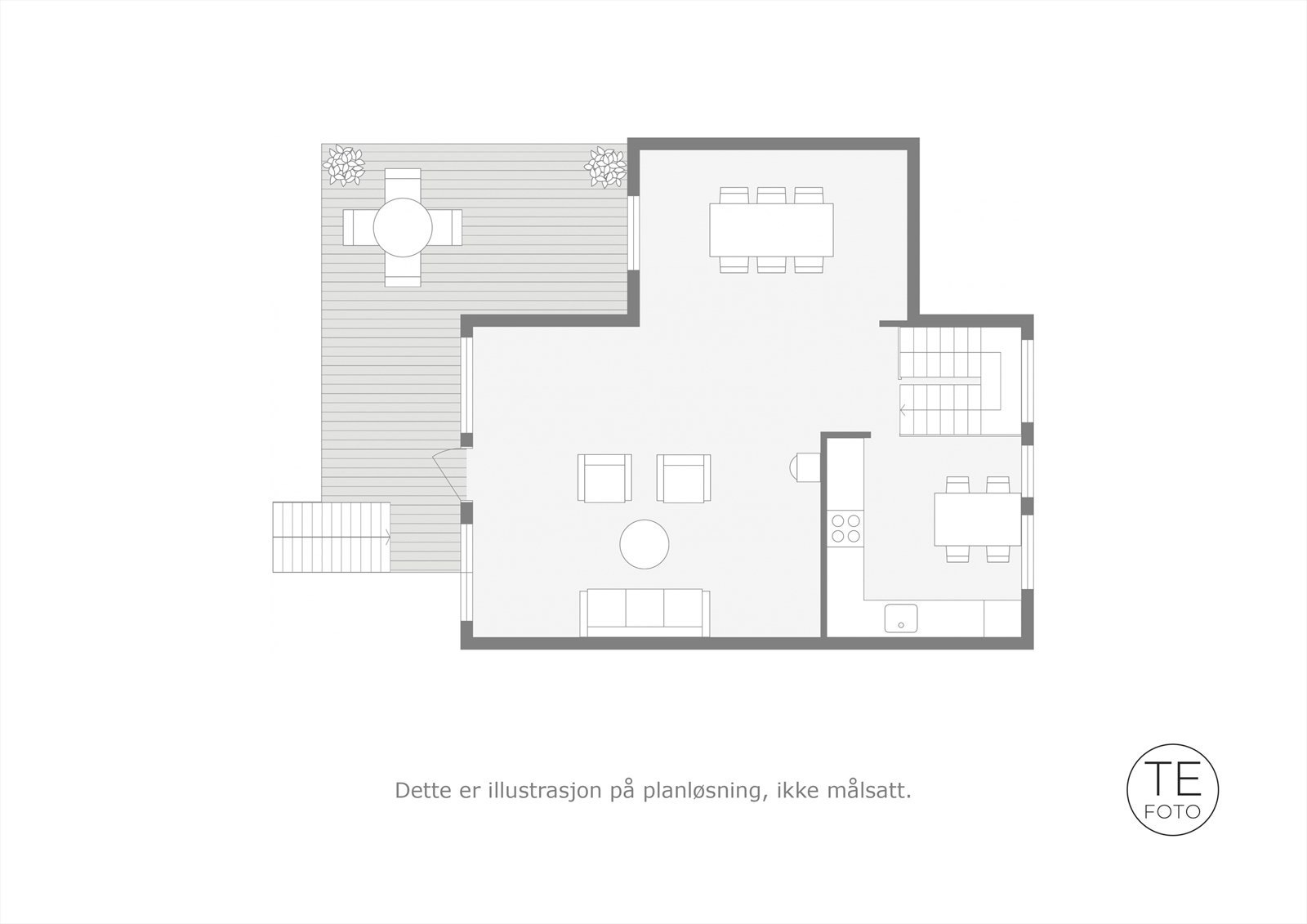 Plantegning andre etasje. Galleribilde