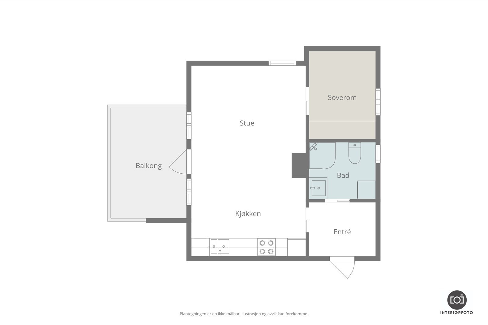 Plantegning Galleribilde