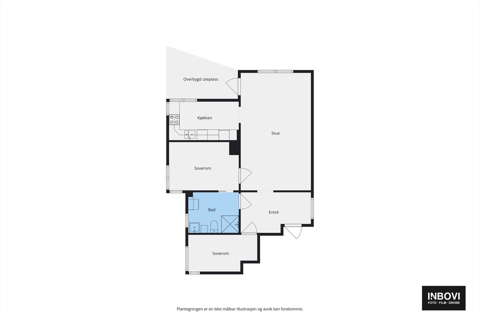 Plantegning for leiligheten. Galleribilde