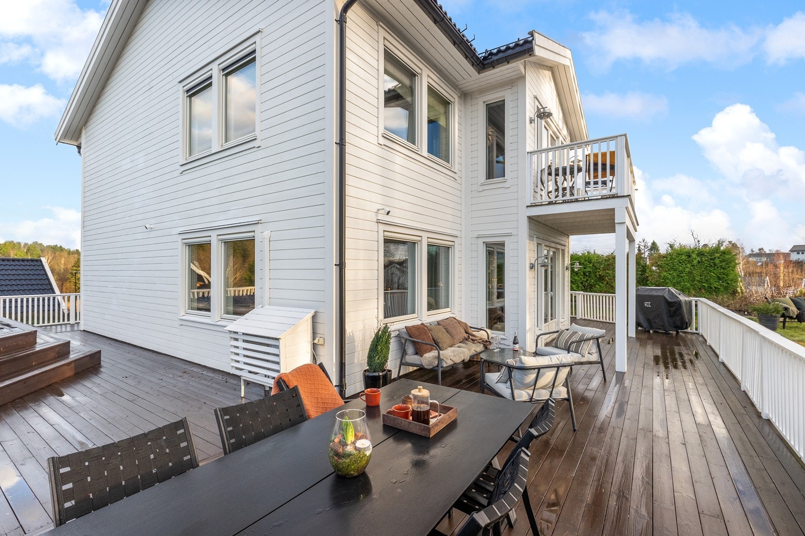 Uteområdet er skjermet og gir en privat atmosfære Galleribilde