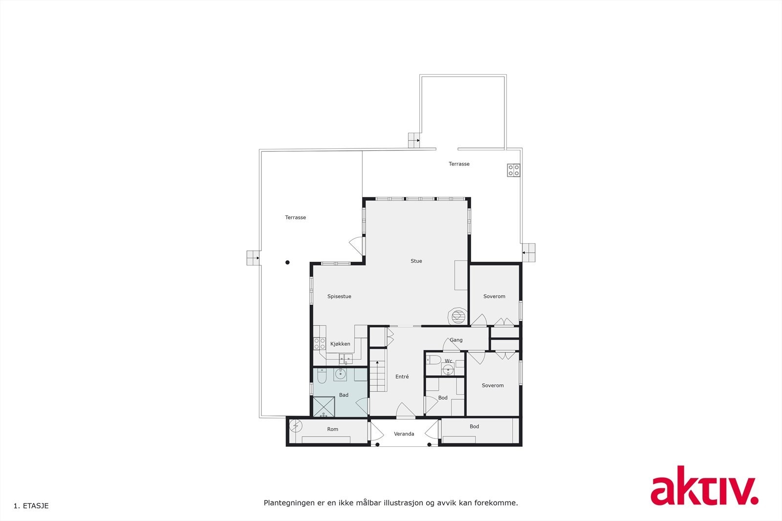 Plantegning Galleribilde