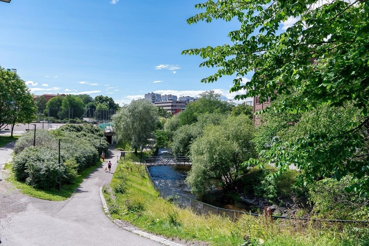 Akerselva ved Iladalen som nærmeste nabo Galleribilde