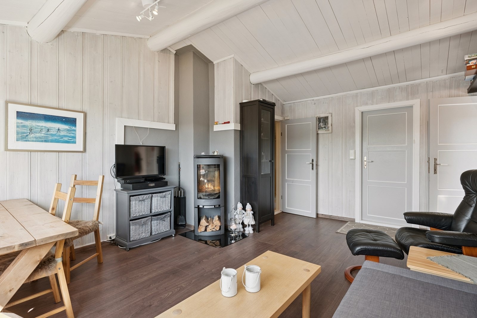 Peisovnen holder varmen oppe i den kalde årstida. Galleribilde