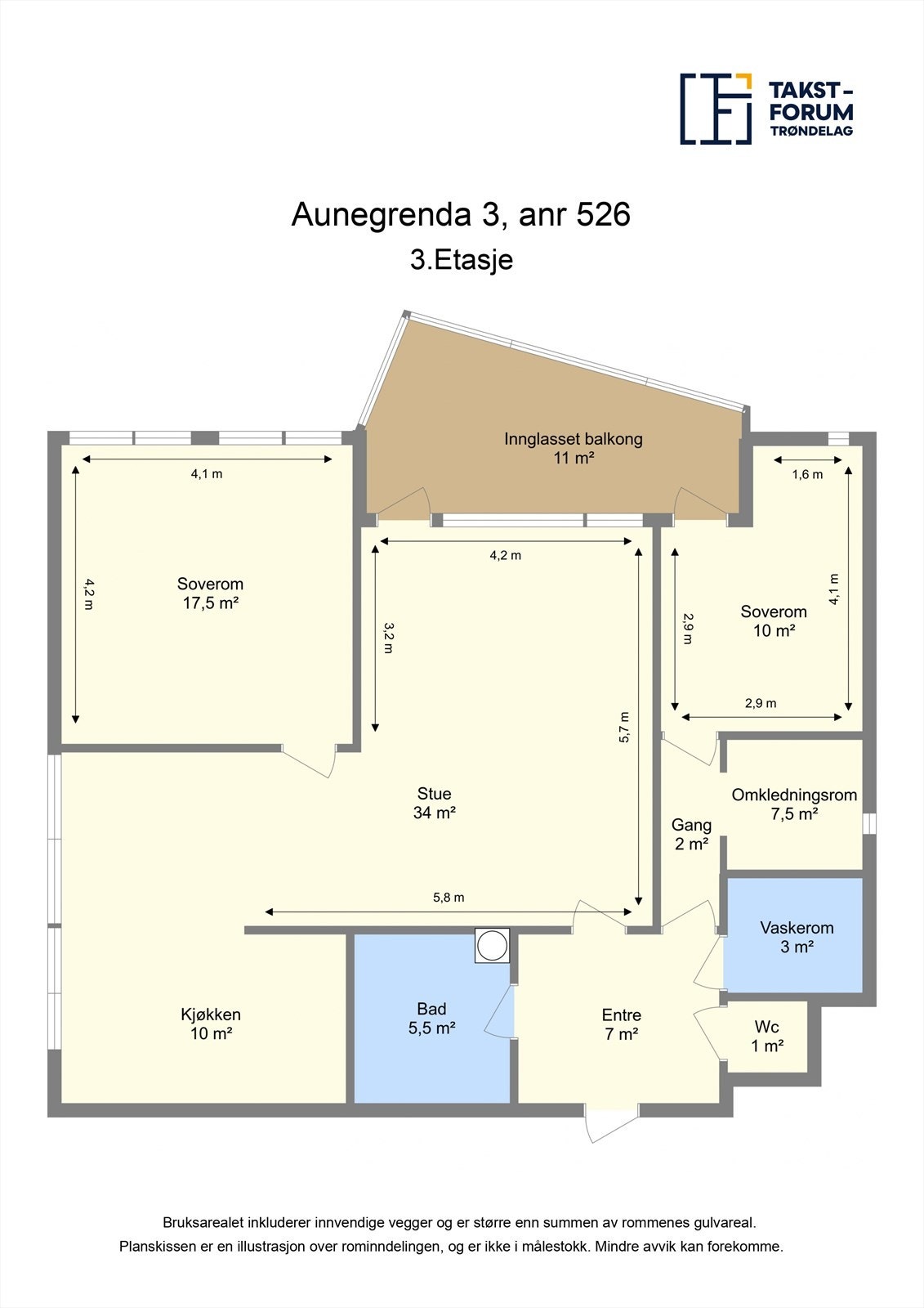 Planskisse - 3.etasje Galleribilde