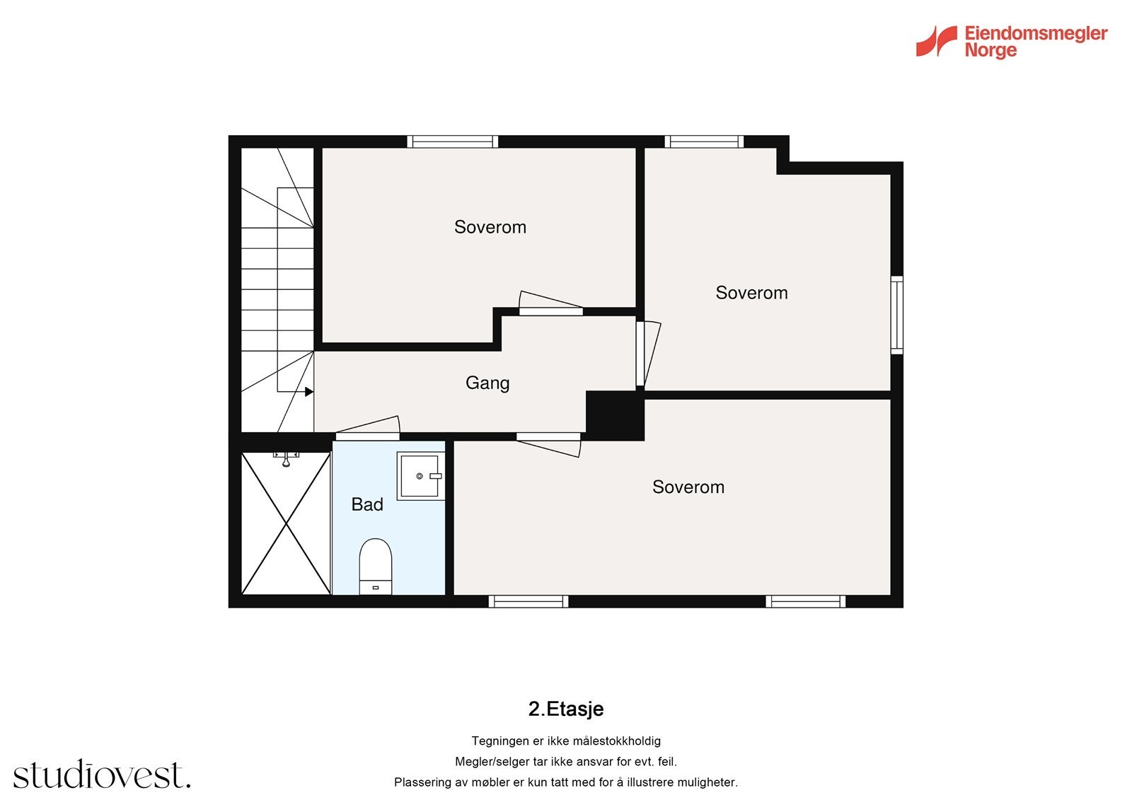 Plantegning 2. etg Galleribilde