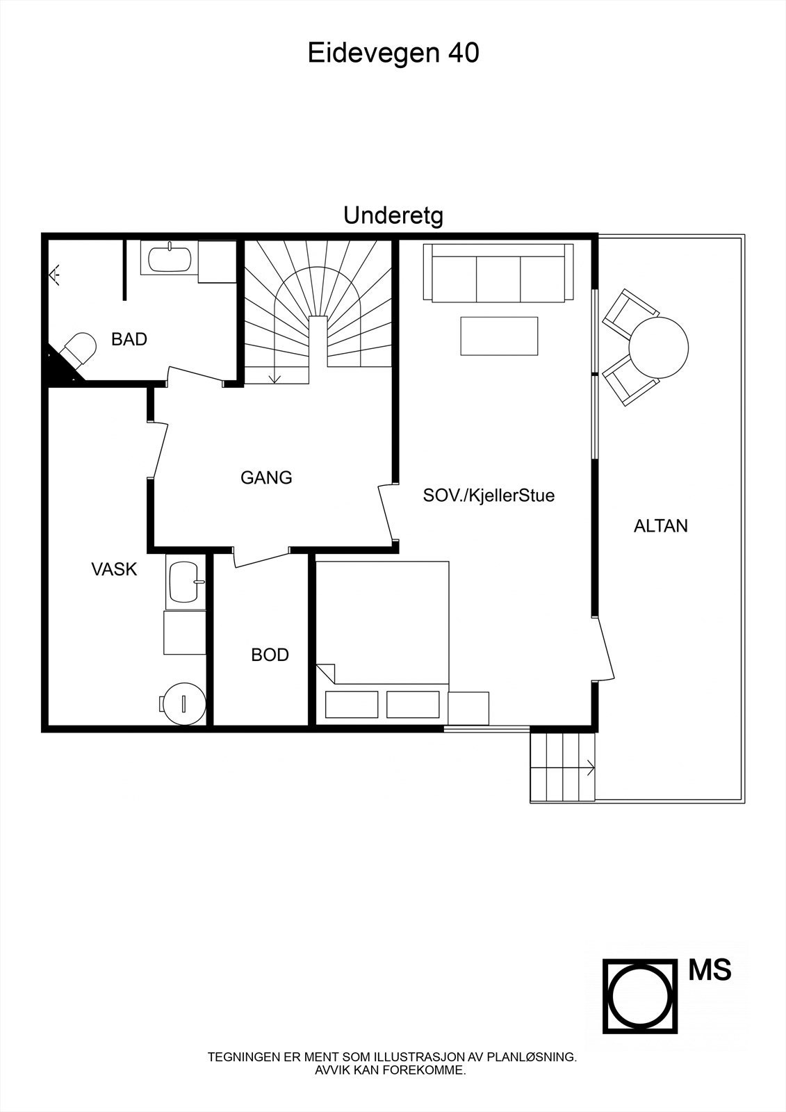 Underetasje Galleribilde