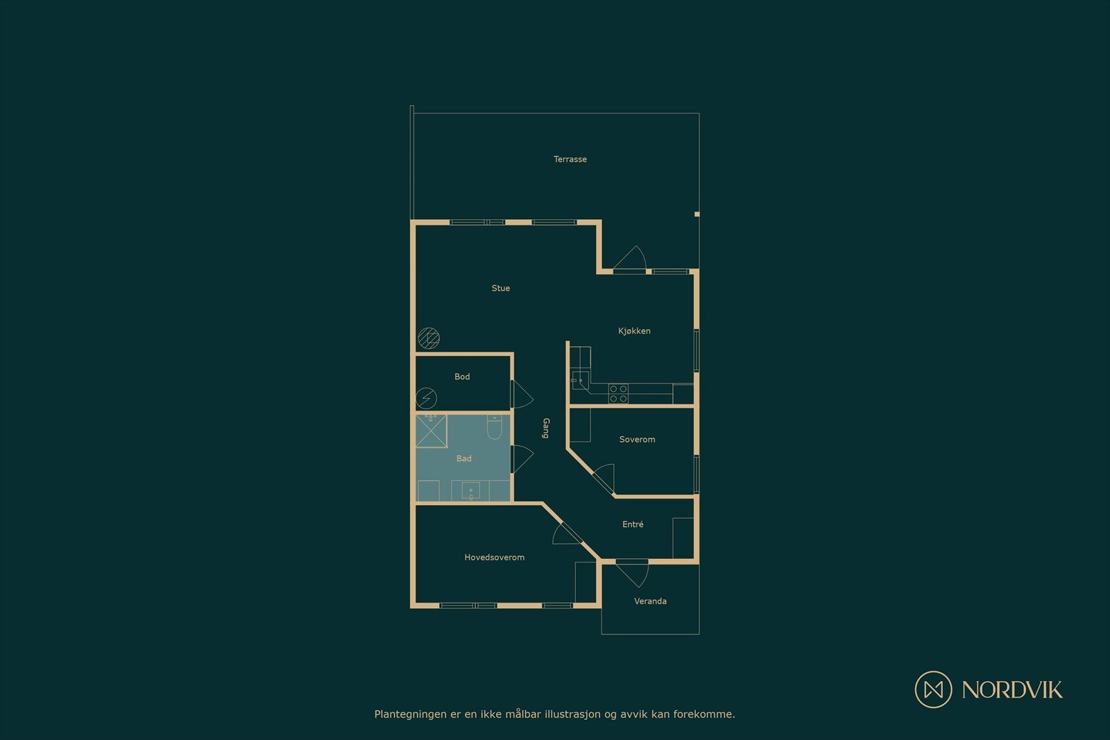 Plantegning Galleribilde
