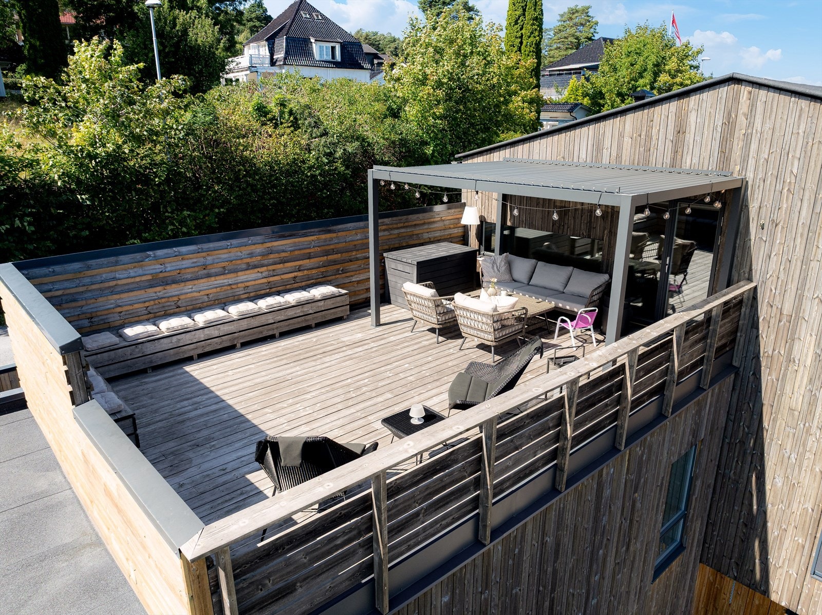 Nydelig takterrasse! Galleribilde