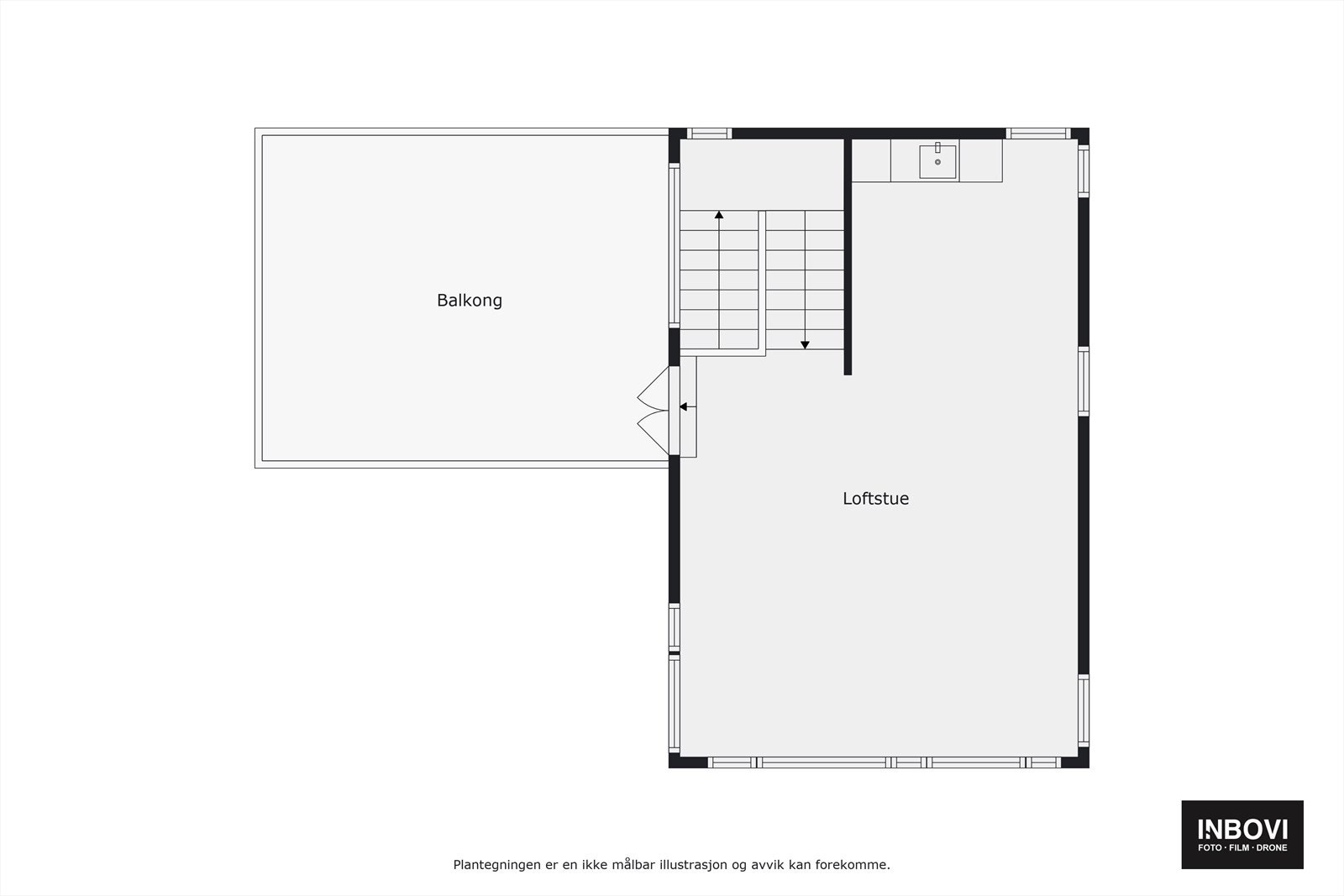 Plantegning 3. etasje Galleribilde