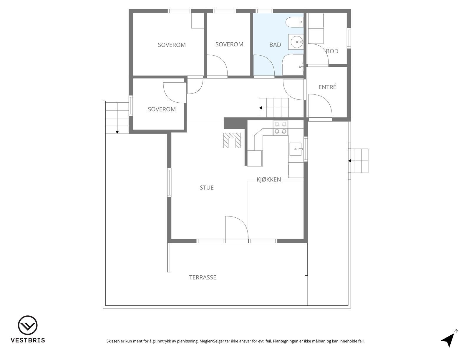 Plantegning hovedetasje Galleribilde