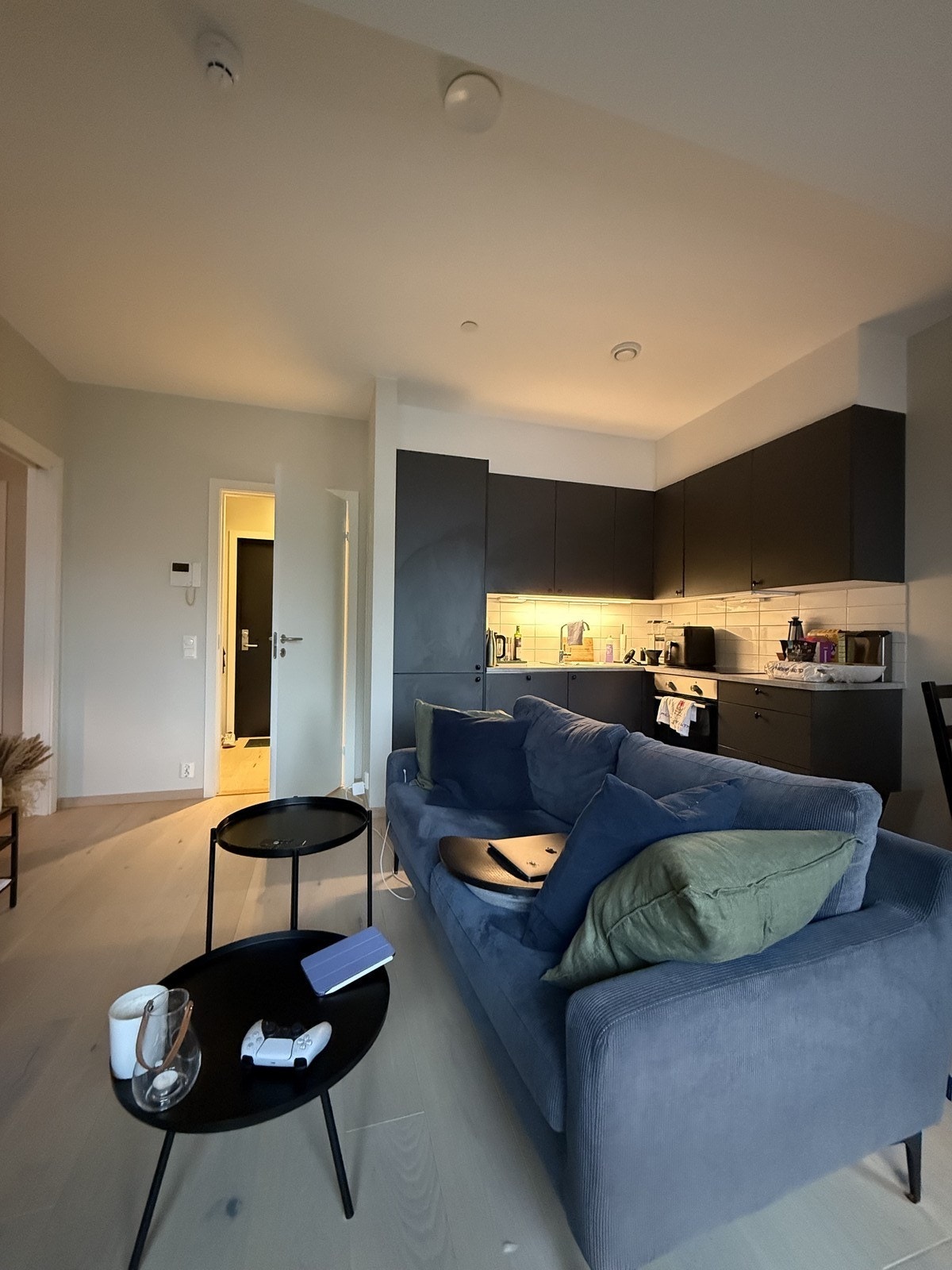 Kjøkken med god skap- og benkeplass. Integrerte hvitevarer. Galleribilde