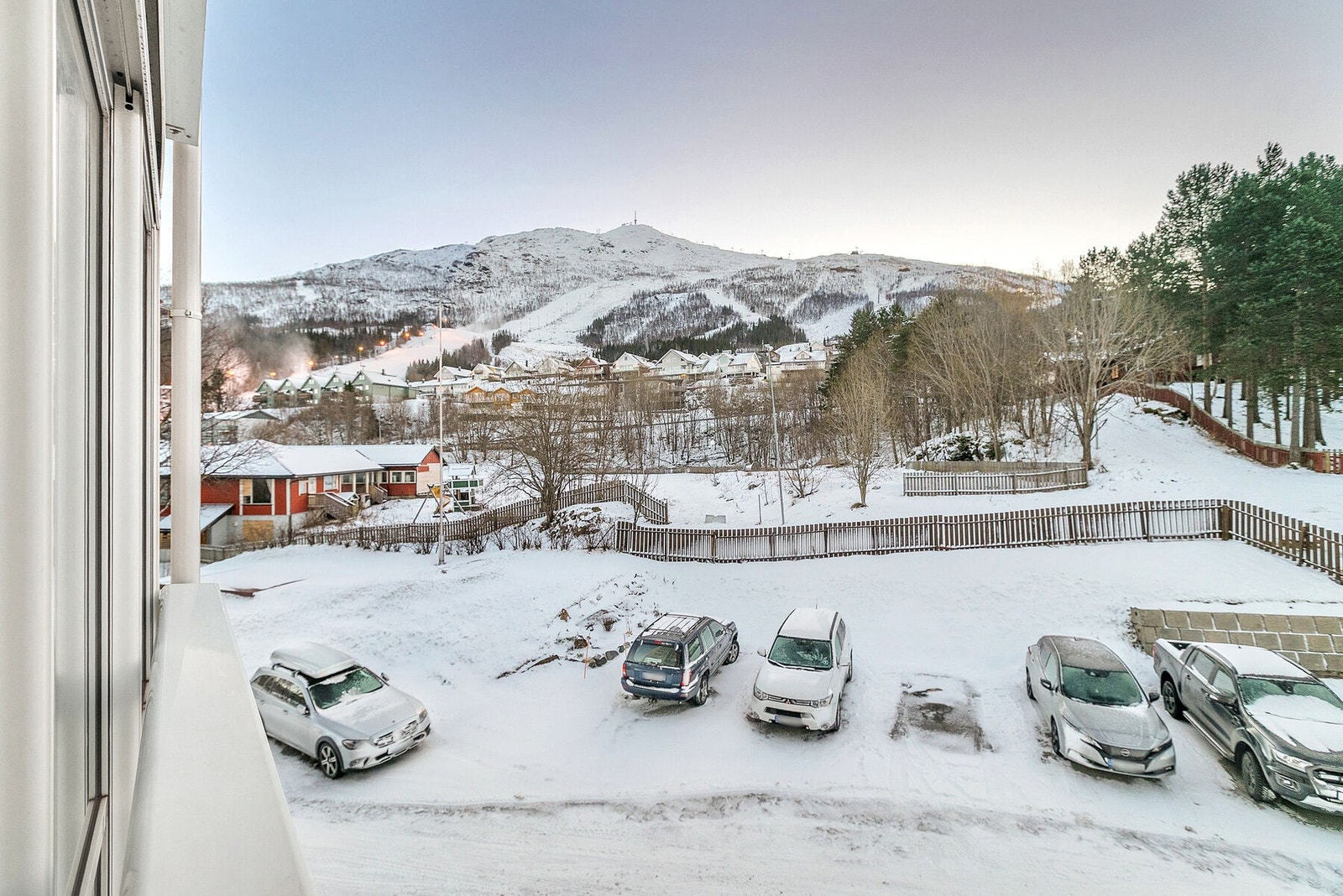 Utsikt fra balkongen Galleribilde