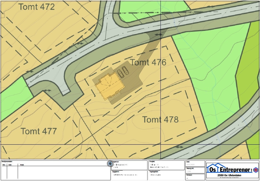 Hytten plassert på tomt nr. 476. Galleribilde