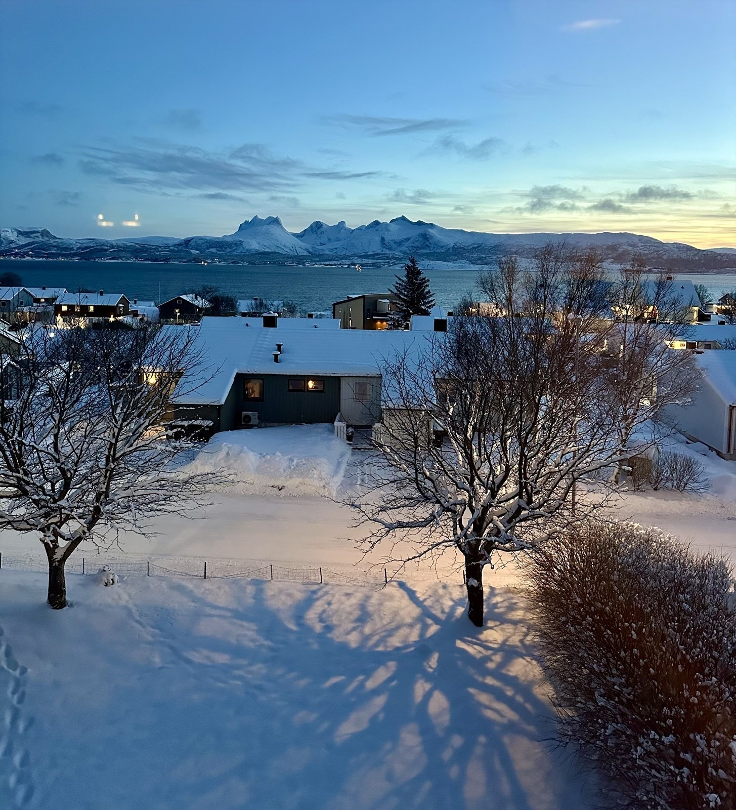 Privat bilde utsikt vinter Galleribilde