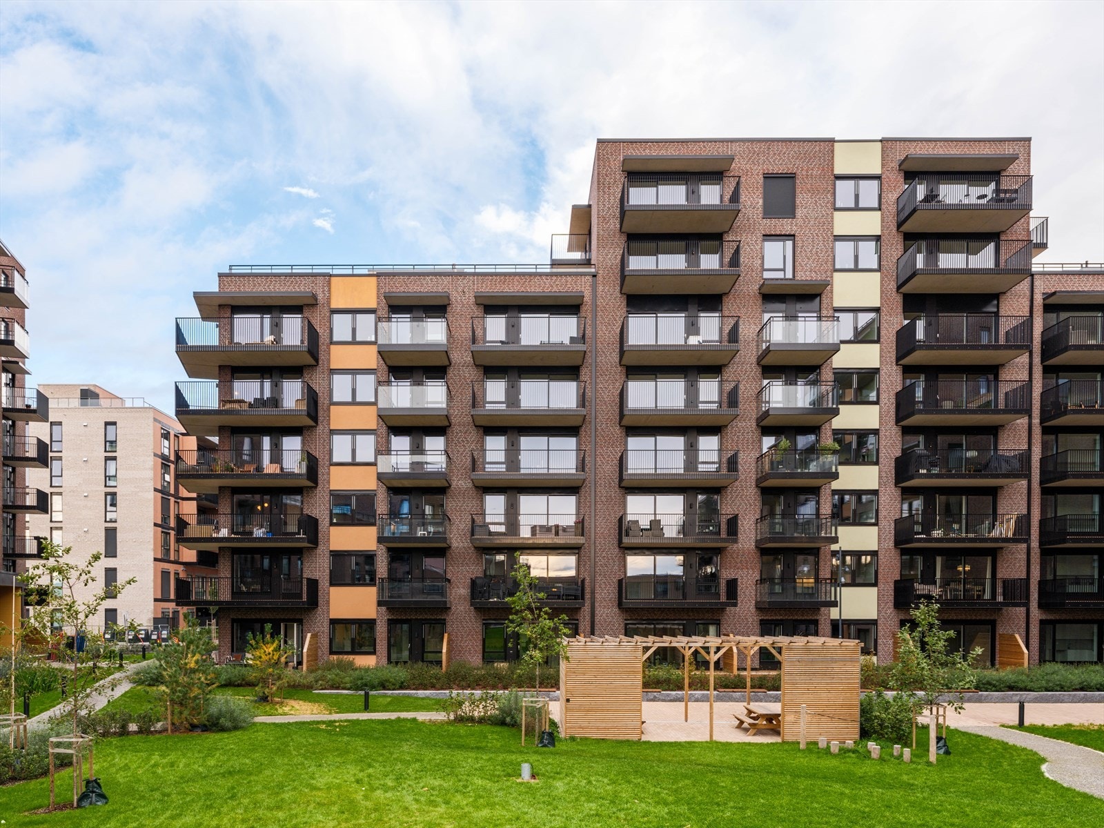 I tillegg planlegges det to gjesterom, som beboerne kan leie når antall gjester overstiger antall soverom i leiligheten. Galleribilde