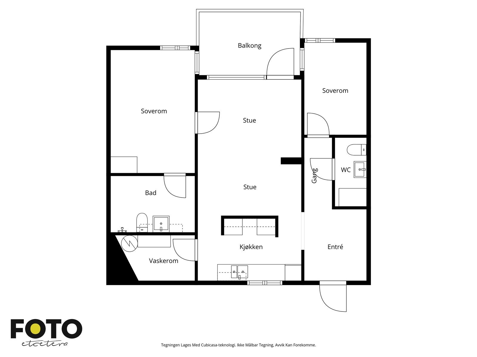 Illustrert planskisse Galleribilde
