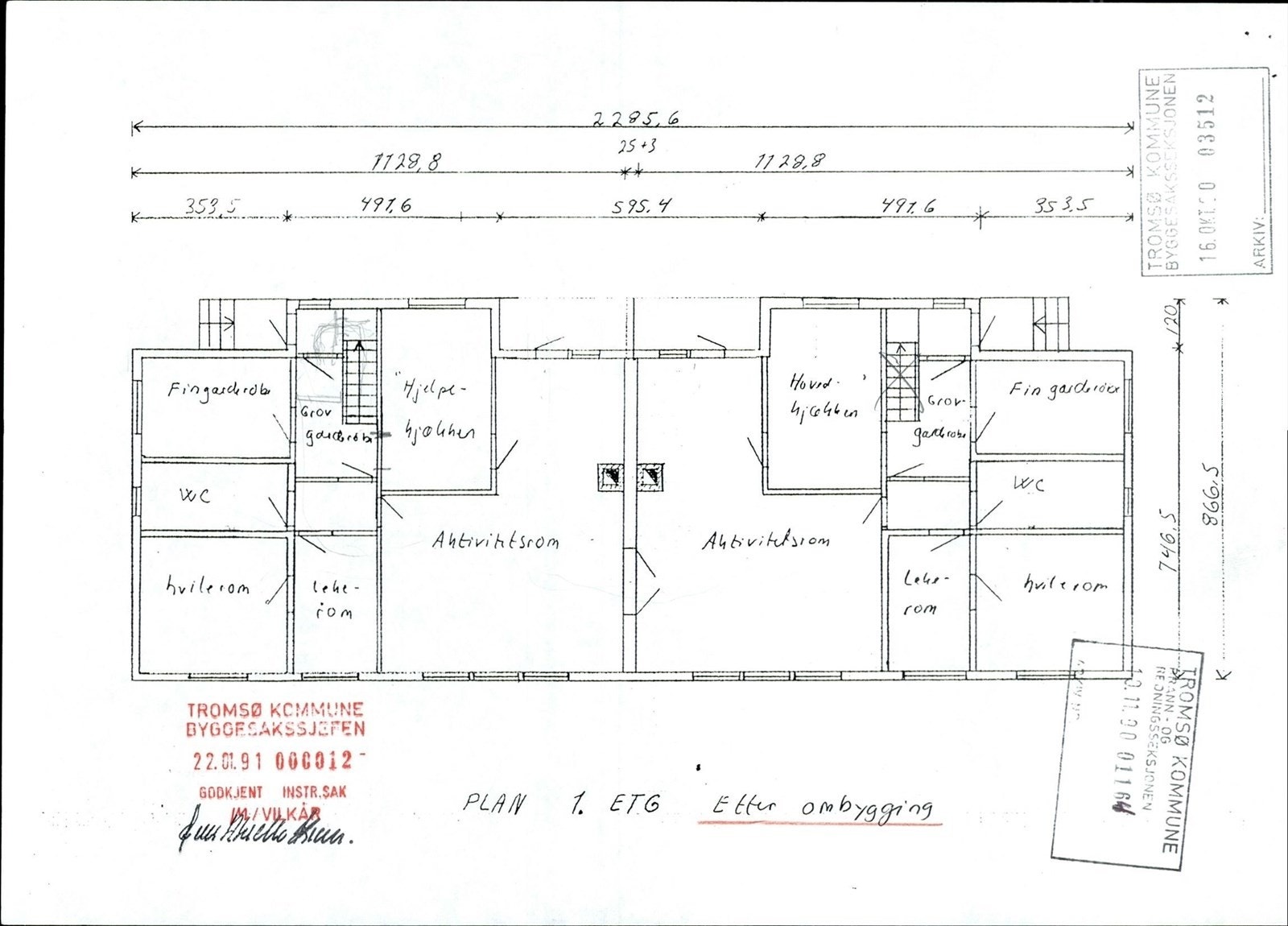 Plantegning Galleribilde