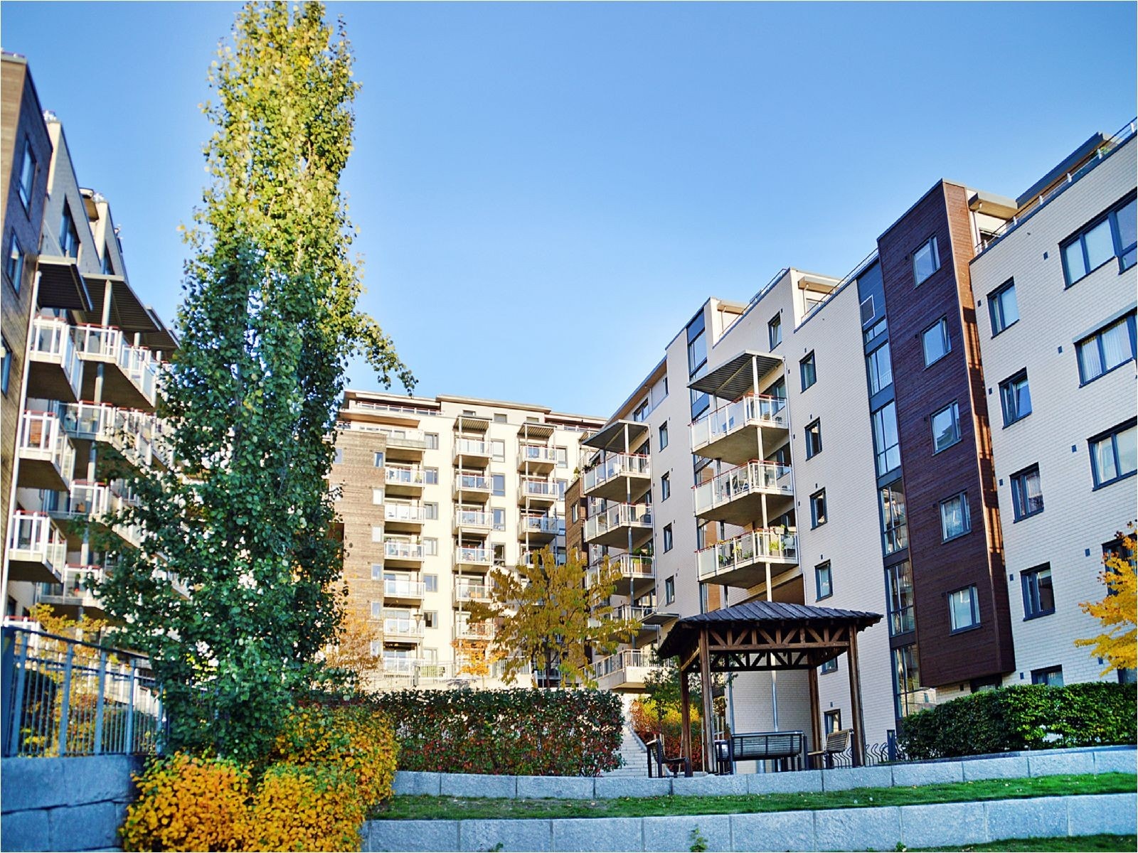 Fasade fra bakgård Galleribilde