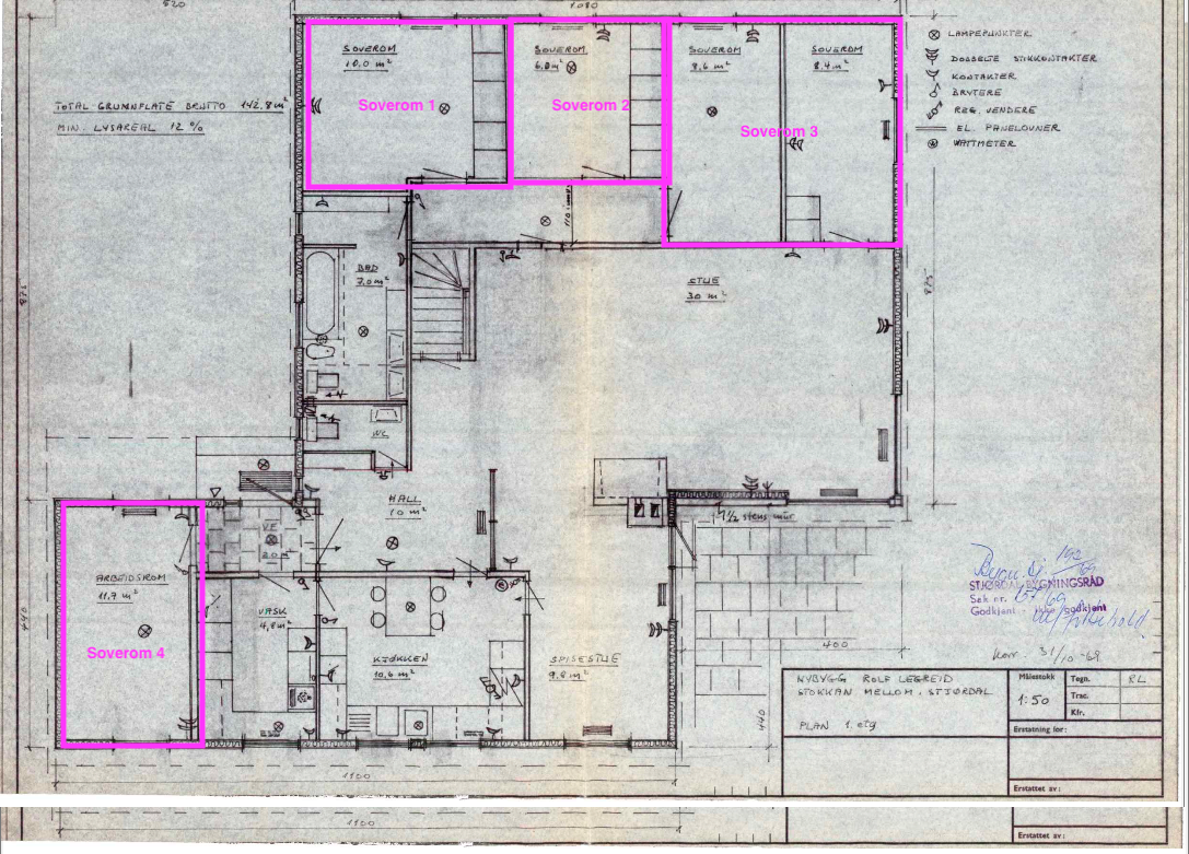 Plantegning Galleribilde