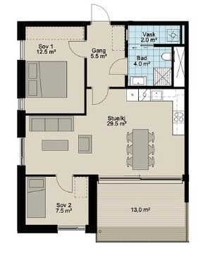 Plantegning. Galleribilde